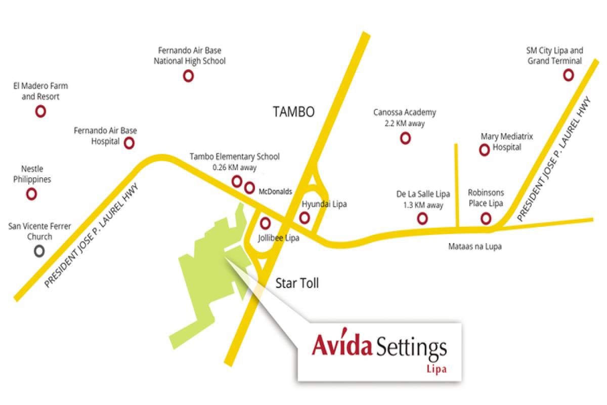 Avida Settings Lipa LIPA CITY,REGION IV-A (CALABARZON),House and Lot,Avida Settings Lipa,1172