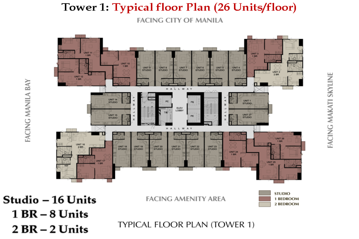 Avida Towers Prime Taft PASAY CITY,NATIONAL CAPITAL REGION (NCR),1 Bedroom Bedrooms,1 BathroomBathrooms,Condominium,1262