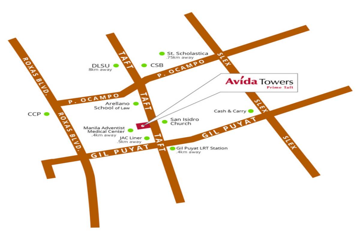 Avida Towers Prime Taft PASAY CITY,NATIONAL CAPITAL REGION (NCR),1 Bedroom Bedrooms,1 BathroomBathrooms,Condominium,1262