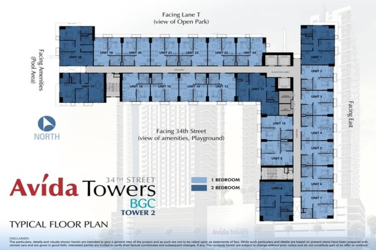 Avida Towers 34th Street BGC NATIONAL CAPITAL REGION (NCR),2 Bedrooms Bedrooms,Condominium,Avida Towers 34th Street BGC,1345